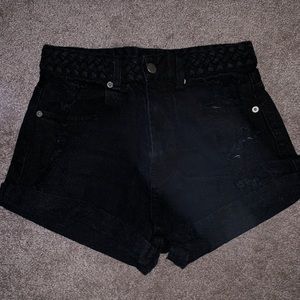 black shorts from local boutique